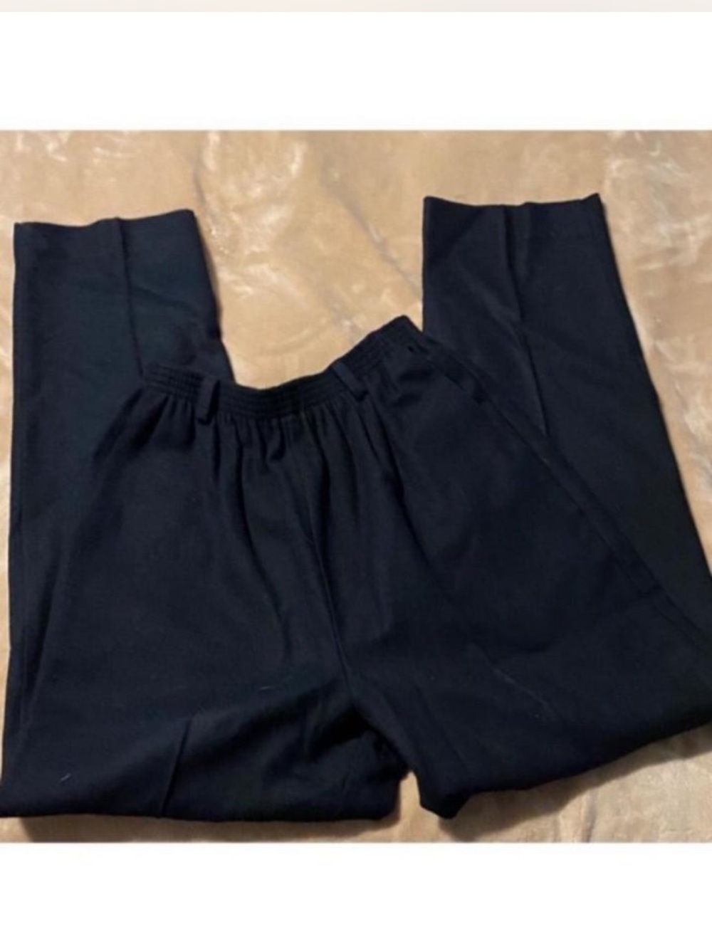 Alfred Dunner Black Pull-On Wool Pants Sz S
